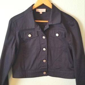 Philosophy Black Denim Jean Jacket